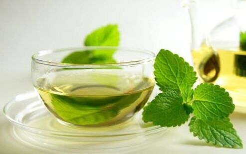 Té de menta para aumentar a potencia